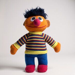 Vintage Sesame Street Ernie Plush Doll Collectible Soft Toy